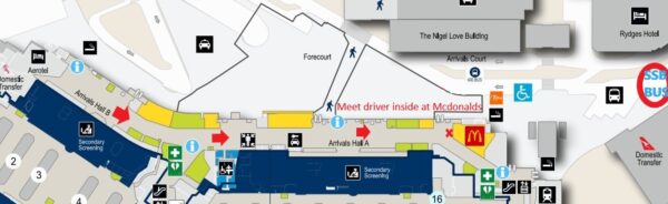 International T1 Airport Driver Meeting Location
